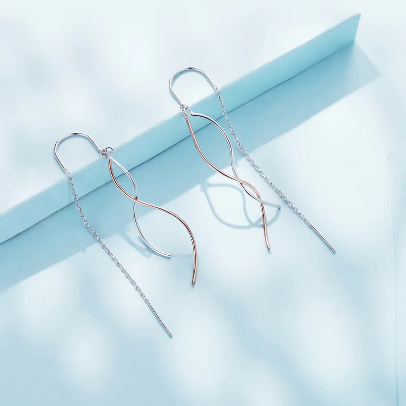 (afbeelding voor) Pandora Style Kwast Hanger Oorbellen - SCE1600 - Bekijken 3