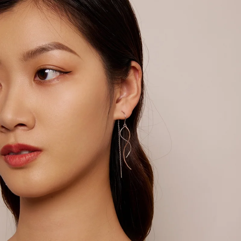 (afbeelding voor) Pandora Style Kwast Hanger Oorbellen - SCE1600 - Bekijken 7