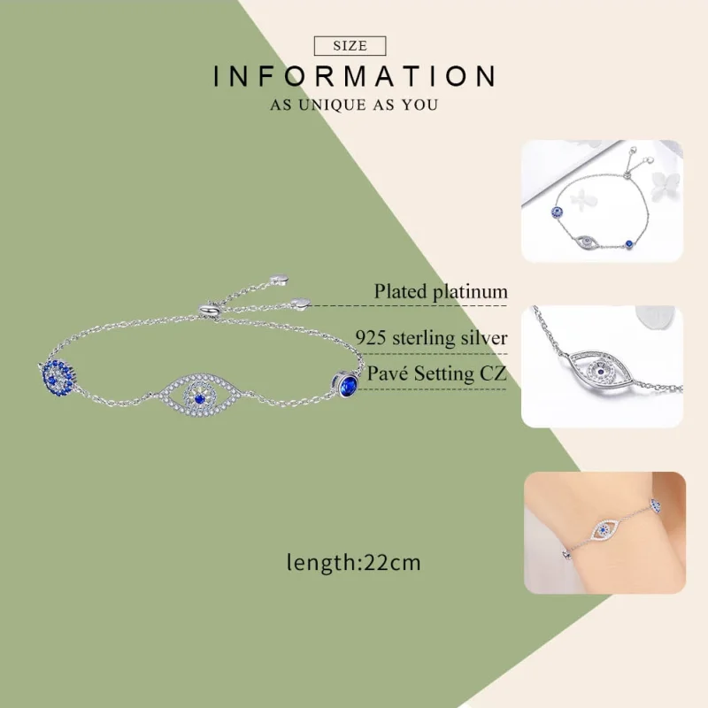 (afbeelding voor) Pandora Style Beschermend oog Armband - SCB089 - Bekijken 6