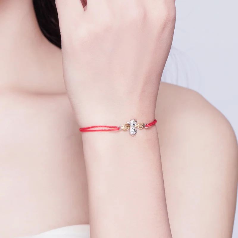 (afbeelding voor) Pandora Style Bij Koordarmbanden - SCB156 - Bekijken 5