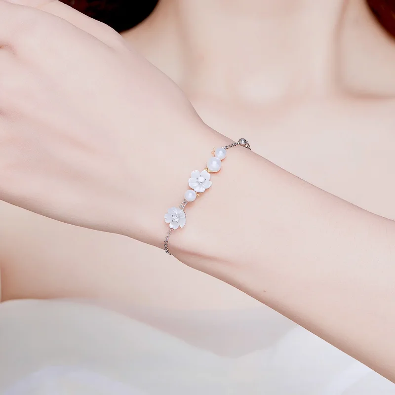(afbeelding voor) Pandora Style Bloeien Armband - BSB024 - Bekijken 5