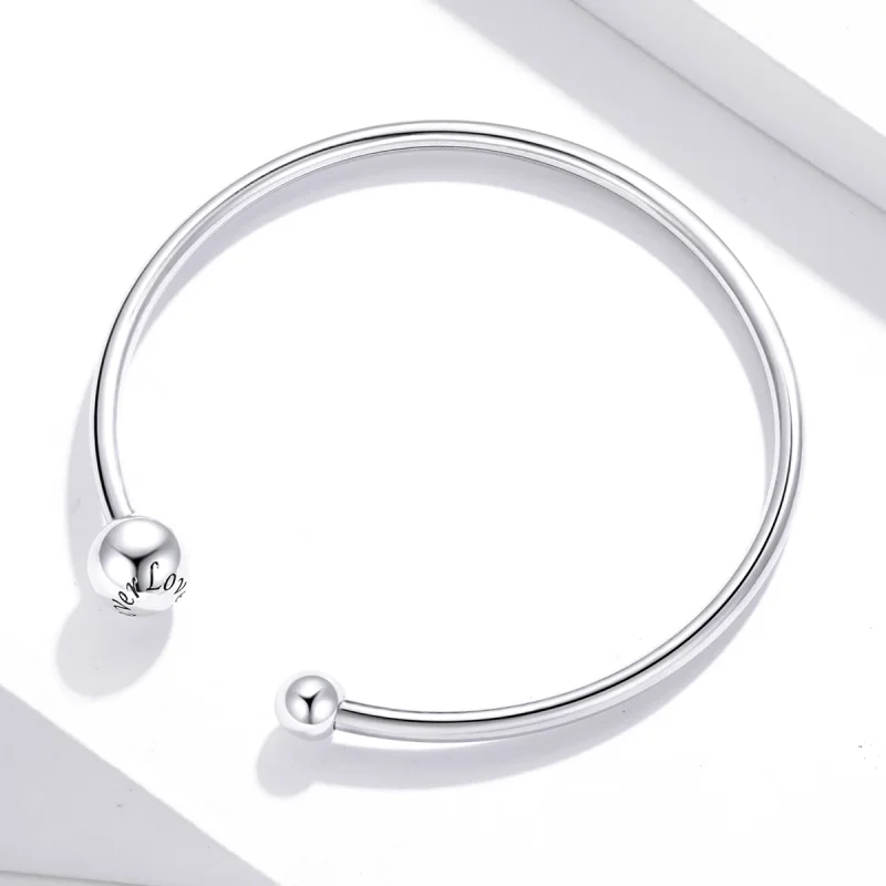(afbeelding voor) Pandora Style Eenvoudig uitrekken Open Bangle - SCB198 - Bekijken 4