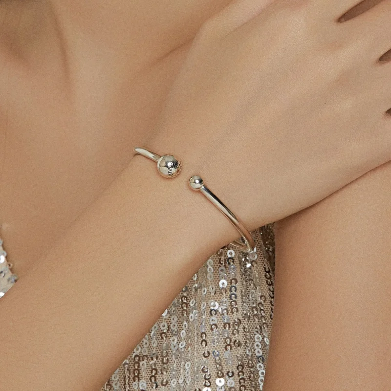 (afbeelding voor) Pandora Style Eenvoudig uitrekken Open Bangle - SCB198 - Bekijken 6