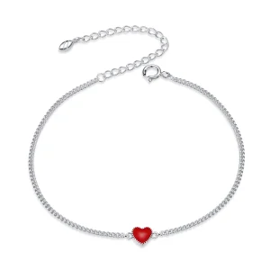 (afbeelding voor) Pandora Style Hart Sliding Armband - SCB182