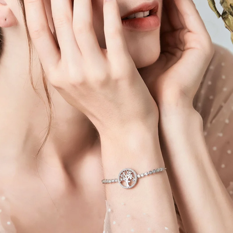 (afbeelding voor) Pandora Style Heldere Boom van het Leven Armband - SCB035 - Bekijken 2