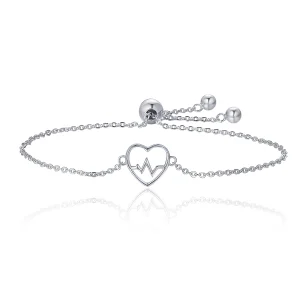 (afbeelding voor) Pandora Style liefde cardiogram Armband - SCB019