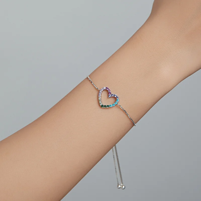 (afbeelding voor) Pandora Style liefde honingraat Sliding Armband - SCB216 - Bekijken 7