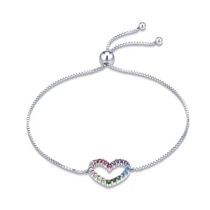 (afbeelding voor) Pandora Style liefde honingraat Sliding Armband - SCB216