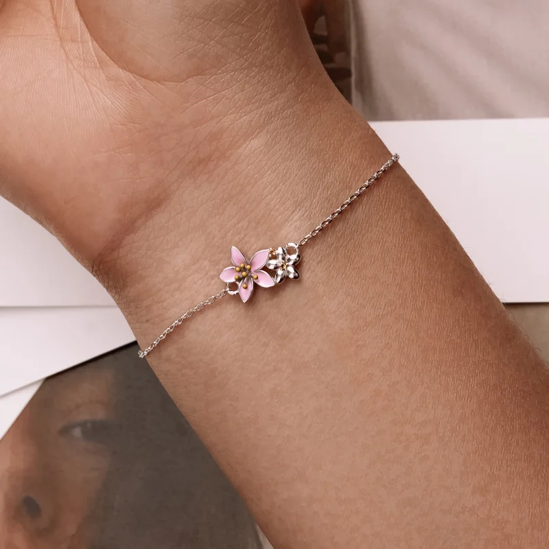 (afbeelding voor) Pandora Style Mooie Sakura Armband - SCB232 - Bekijken 7
