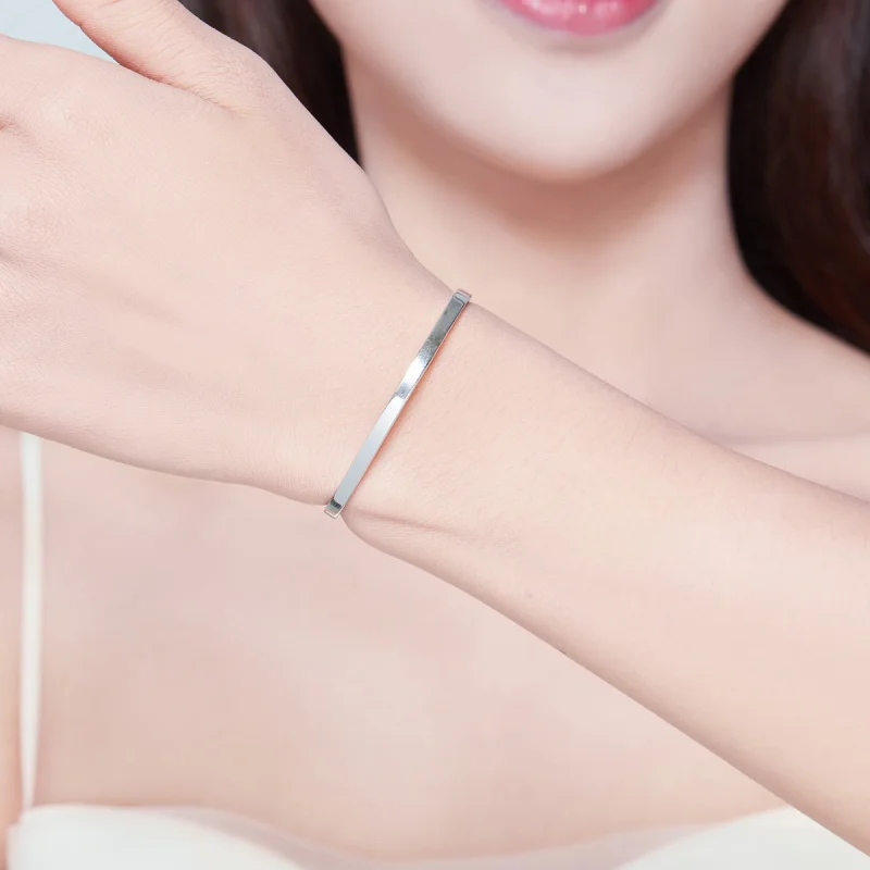 (afbeelding voor) Pandora Style Niets is onmogelijk Open Bangle - SCB160 - Bekijken 5