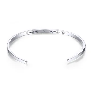 (afbeelding voor) Pandora Style Niets is onmogelijk Open Bangle - SCB160