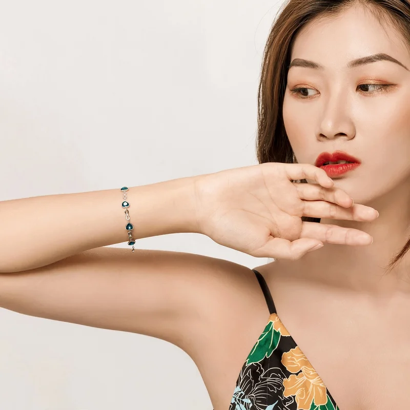 (afbeelding voor) Pandora Style Oceaan Hart Armband - SCB163 - Bekijken 4