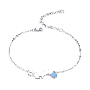 (afbeelding voor) Pandora Style Opaal Kat Armband - SCB175