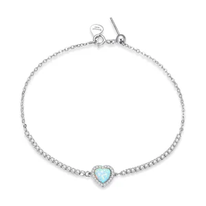 (afbeelding voor) Pandora Style Opaal Liefde Armband - BSB086