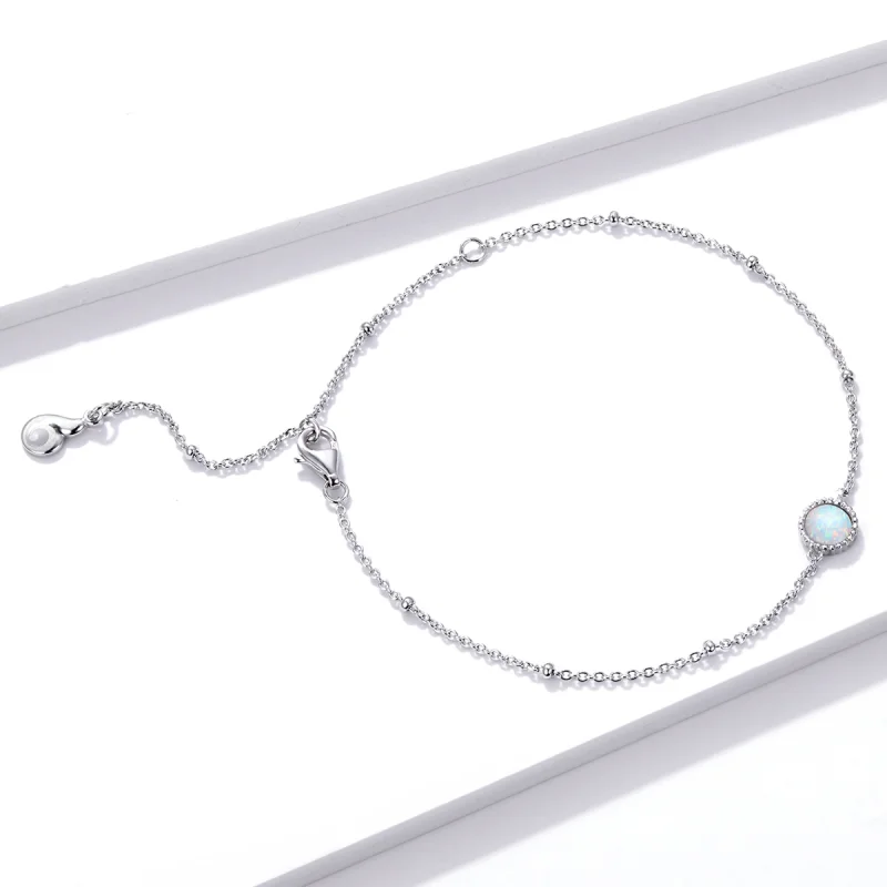 (afbeelding voor) Pandora Style Prachtige Opaal Sliding Armband - BSB054 - Bekijken 3