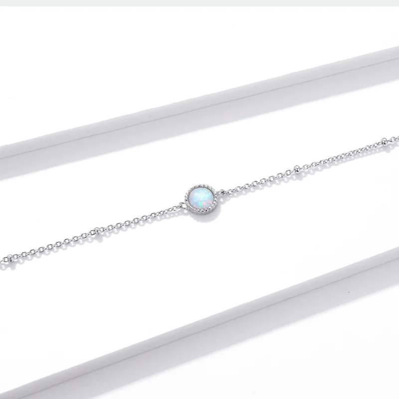 (afbeelding voor) Pandora Style Prachtige Opaal Sliding Armband - BSB054 - Bekijken 4