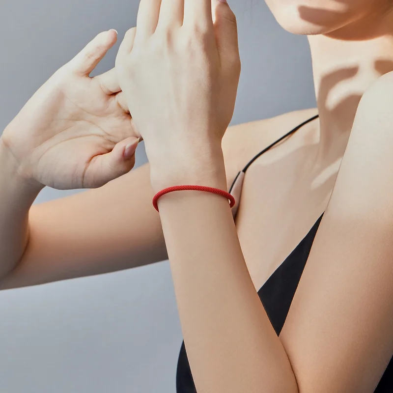 (afbeelding voor) Pandora Style Rood touw Koordarmbanden - SCB166 - Bekijken 5