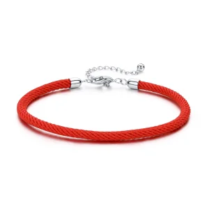 Pandora Style Rood touw Koordarmbanden - SCB166 (afbeelding voor) Pandora Style Rood touw Koordarmbanden - SCB166