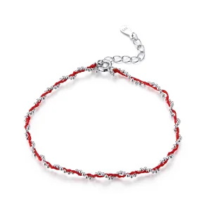 Pandora Style Rood touw Koordarmbanden - SCB173-RD (afbeelding voor) Pandora Style Rood touw Koordarmbanden - SCB173-RD