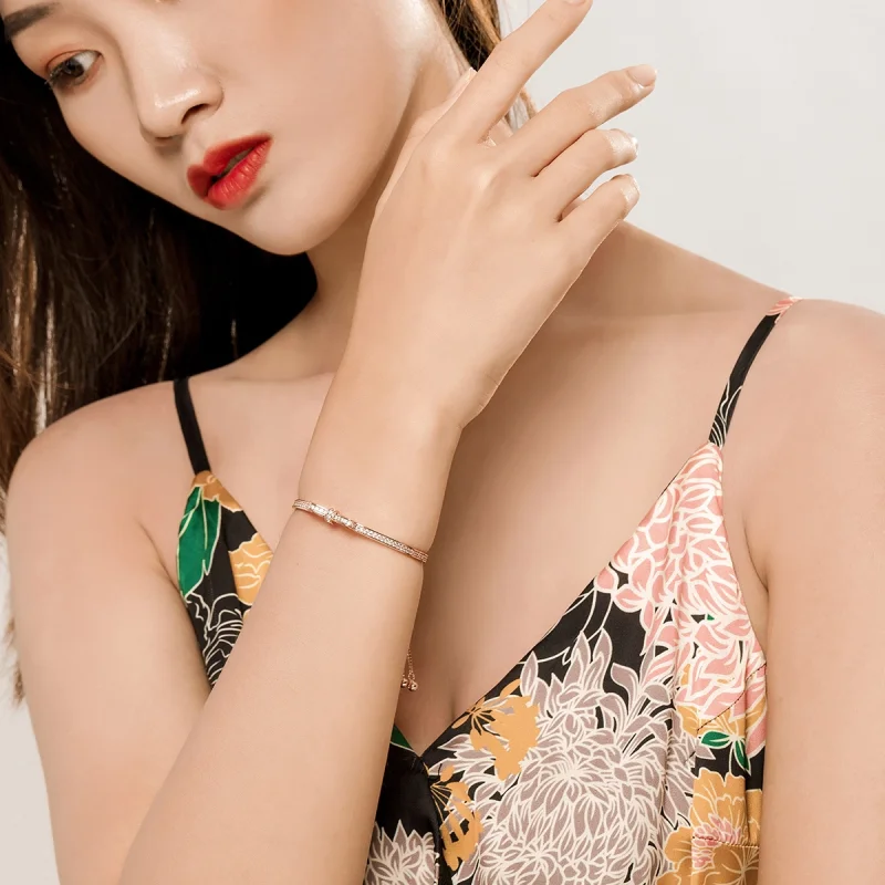 (afbeelding voor) Pandora Style Rose Zoete Strik Bangle - SCB108-C - Bekijken 2