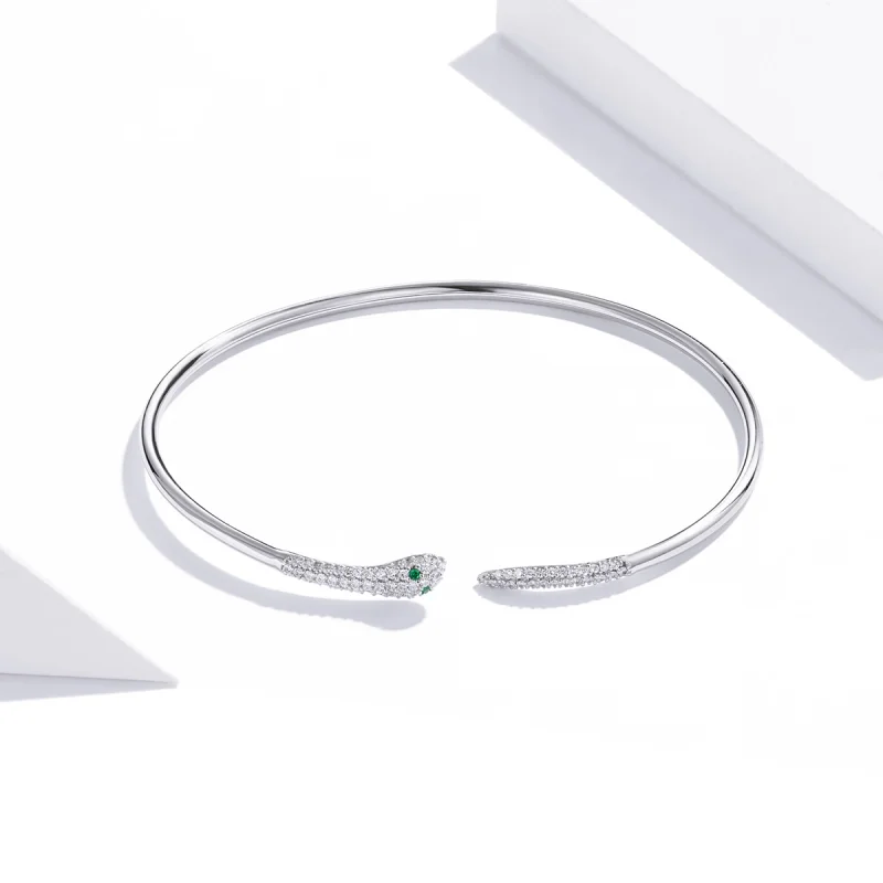(afbeelding voor) Pandora Style Slang Open Bangle - SCB206 - Bekijken 2