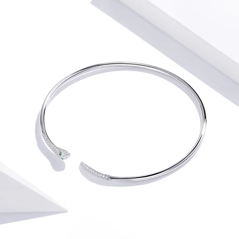(afbeelding voor) Pandora Style Slang Open Bangle - SCB206 - Bekijken 3