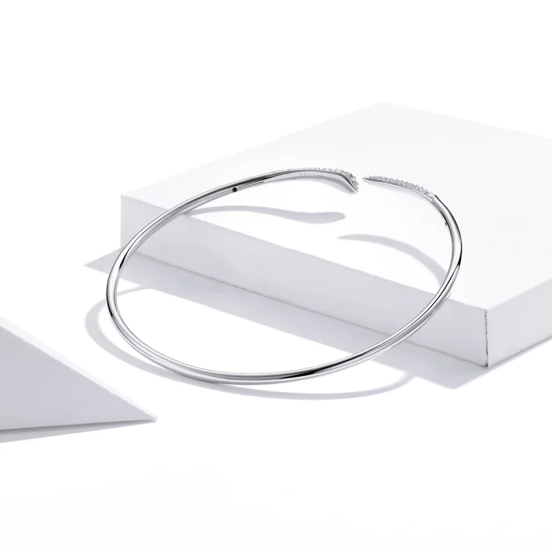 (afbeelding voor) Pandora Style Slang Open Bangle - SCB206 - Bekijken 4