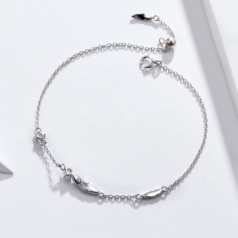 (afbeelding voor) Pandora Style Veer Armband - SCB133 - Bekijken 4