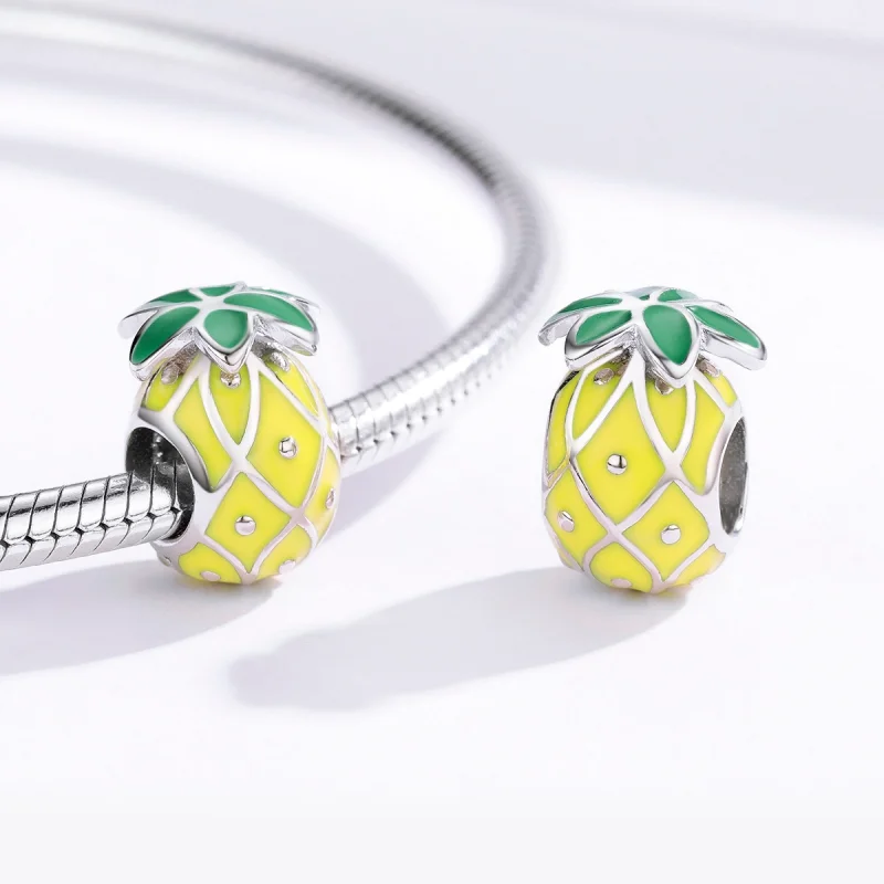 (afbeelding voor) Pandora Style Ananas Bedel - BSC128 - Bekijken 3