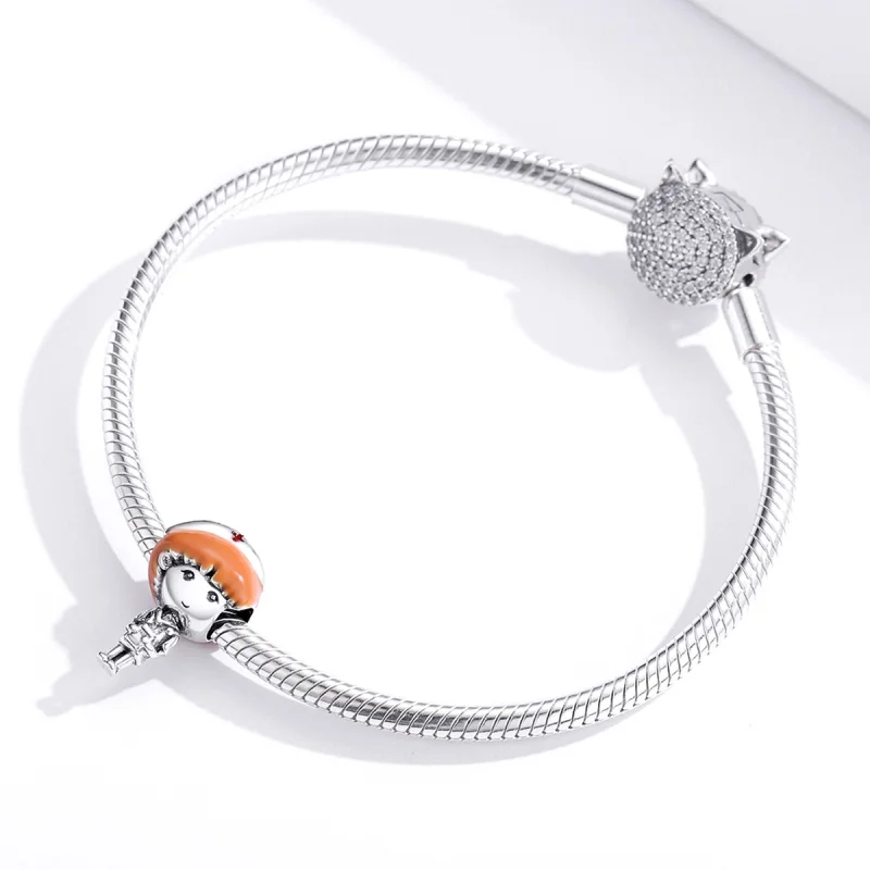 (afbeelding voor) Pandora Style Angel In White Verpleegster Rn Bedel - SCC1548 - Bekijken 2