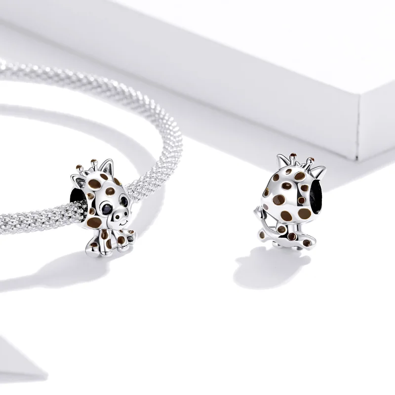 (afbeelding voor) Pandora Style Baby Giraf Bedel - SCC1691 - Bekijken 4