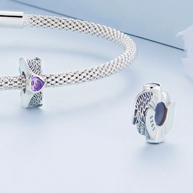 (afbeelding voor) Pandora Style Beschermhart Spacer Bedel - BSC677 - Bekijken 4