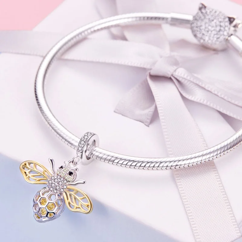 (afbeelding voor) Pandora Style Bewegingsbij Hangende Bedel - SCC1125 - Bekijken 8