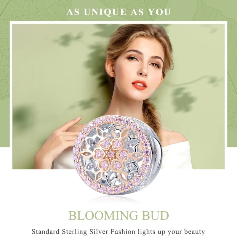 (afbeelding voor) Pandora Style Bicolor De bloem van de bloem Bedel - SCC923 - Bekijken 6