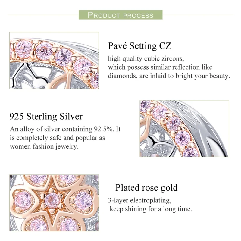 (afbeelding voor) Pandora Style Bicolor De bloem van de bloem Bedel - SCC923 - Bekijken 7