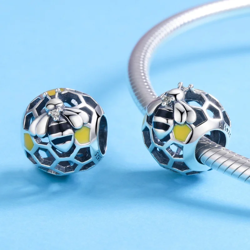 (afbeelding voor) Pandora Style Bijenkast Bedel - SCC779 - Bekijken 4