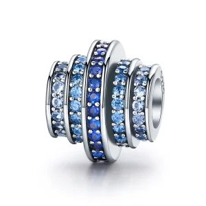 (afbeelding voor) Pandora Style Blauw ritme Bedel - SCC129