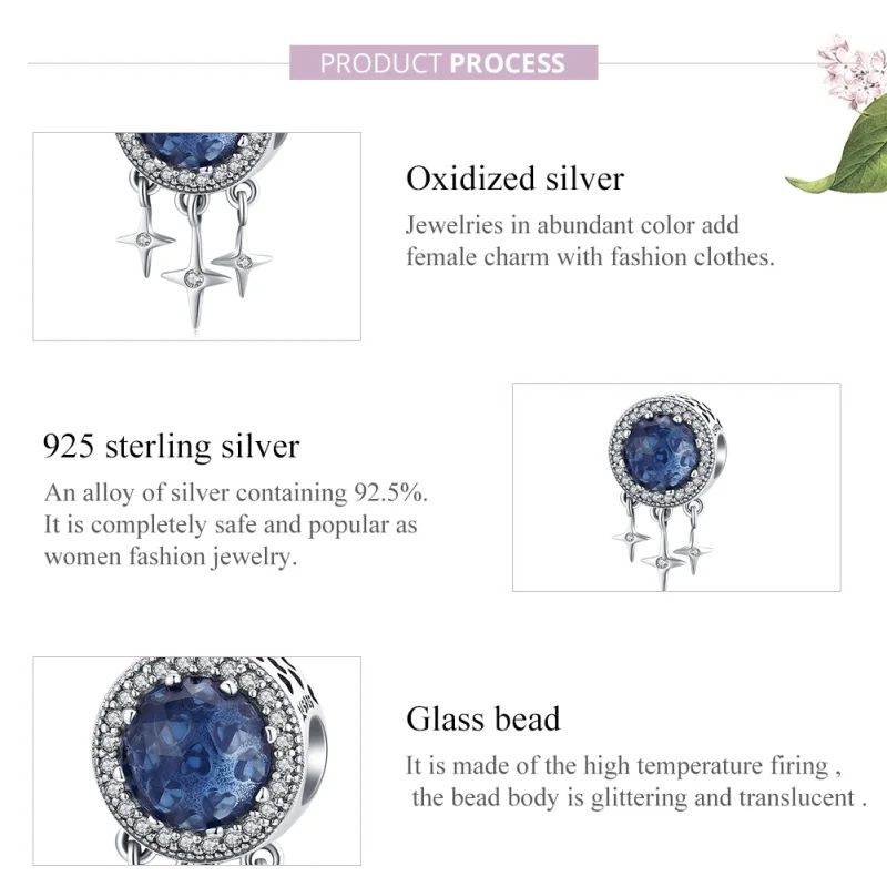 (afbeelding voor) Pandora Style Blauwe ster Bedel - SCC1432 - Bekijken 8