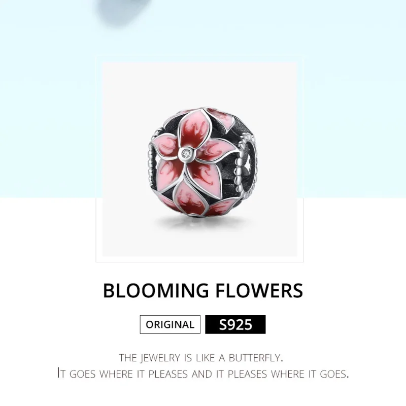 (afbeelding voor) Pandora Style Bloeiende bloem Bedel - SCC1707 - Bekijken 6
