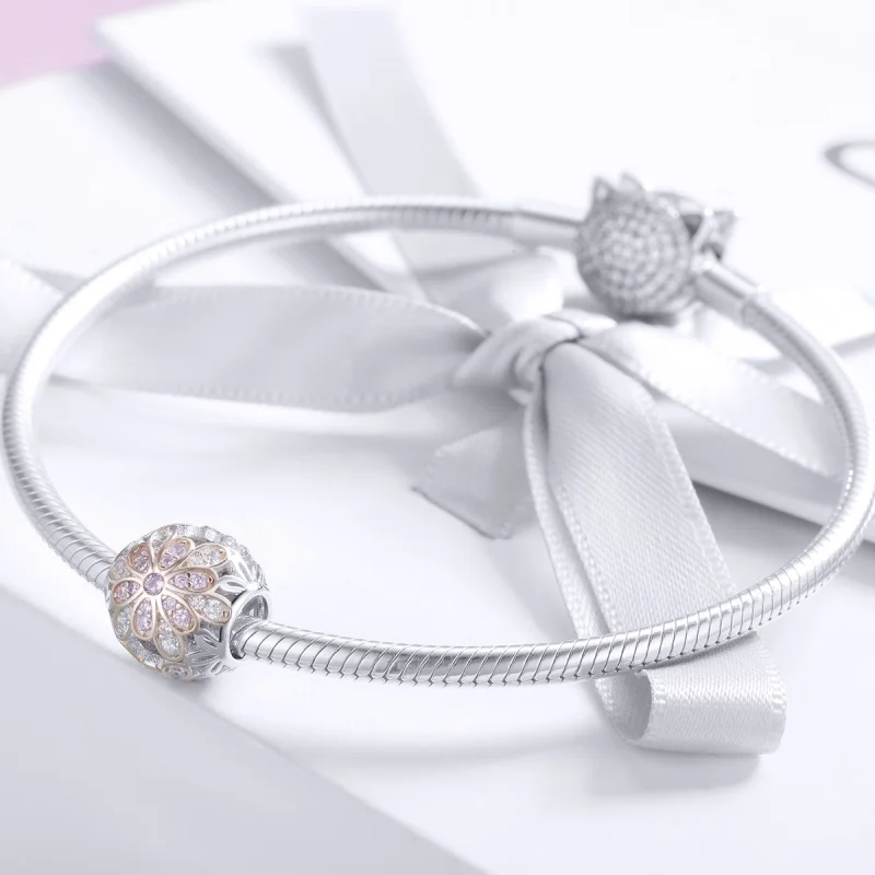 (afbeelding voor) Pandora Style Bloemen Bedel - SCC922 - Bekijken 3