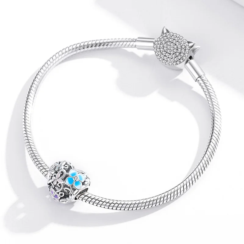 (afbeelding voor) Pandora Style Bloemen en vlinders Bedel - SCC1836 - Bekijken 3