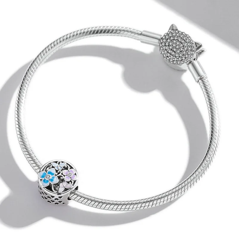 (afbeelding voor) Pandora Style Bloemen en vlinders Bedel - SCC2061 - Bekijken 3