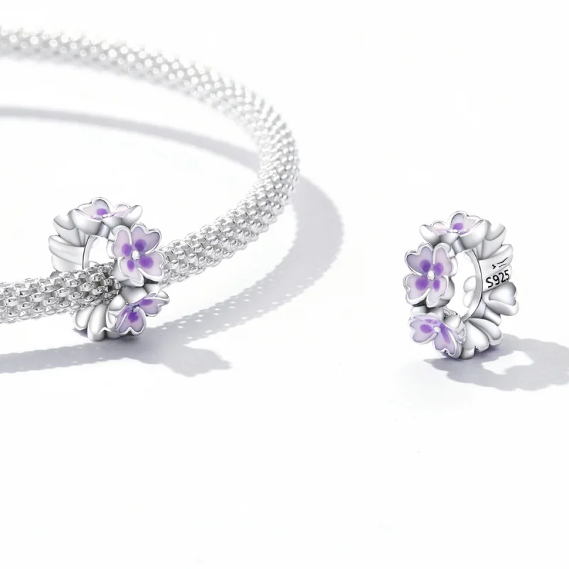 (afbeelding voor) Pandora Style Bloemen Spacer Bedel - SCC2212 - Bekijken 4