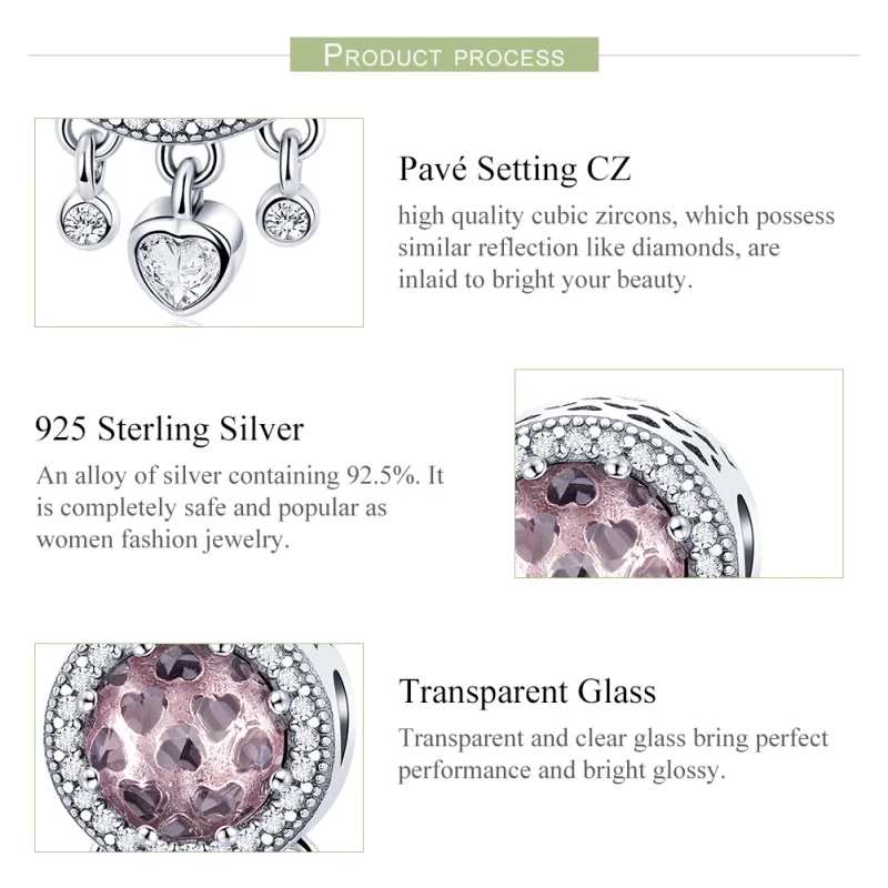 (afbeelding voor) Pandora Style Briljant Hart Bedel - SCC998 - Bekijken 7