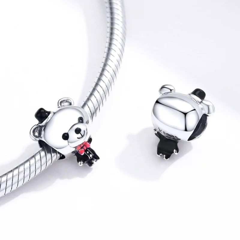 (afbeelding voor) Pandora Style Bruidegom Beer Bedel - SCC1473 - Bekijken 4