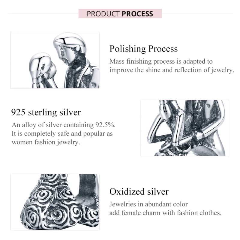 (afbeelding voor) Pandora Style Bruiloftsfeest Dansen Bruid en Bruidegom Bedel - SCC1564 - Bekijken 7