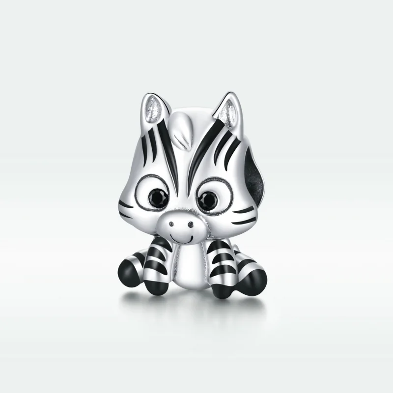 (afbeelding voor) Pandora Style Cartoon Zebra Bedel - BSC387 - Bekijken 5