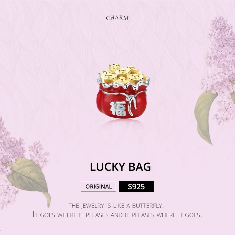 (afbeelding voor) Pandora Style Chinese gelukszak Bedel - BSC100 - Bekijken 6