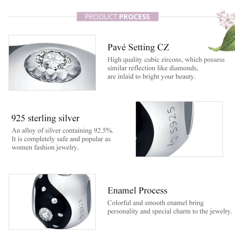 (afbeelding voor) Pandora Style Chinoiserie Yin Yang Bedel - BSC192 - Bekijken 8