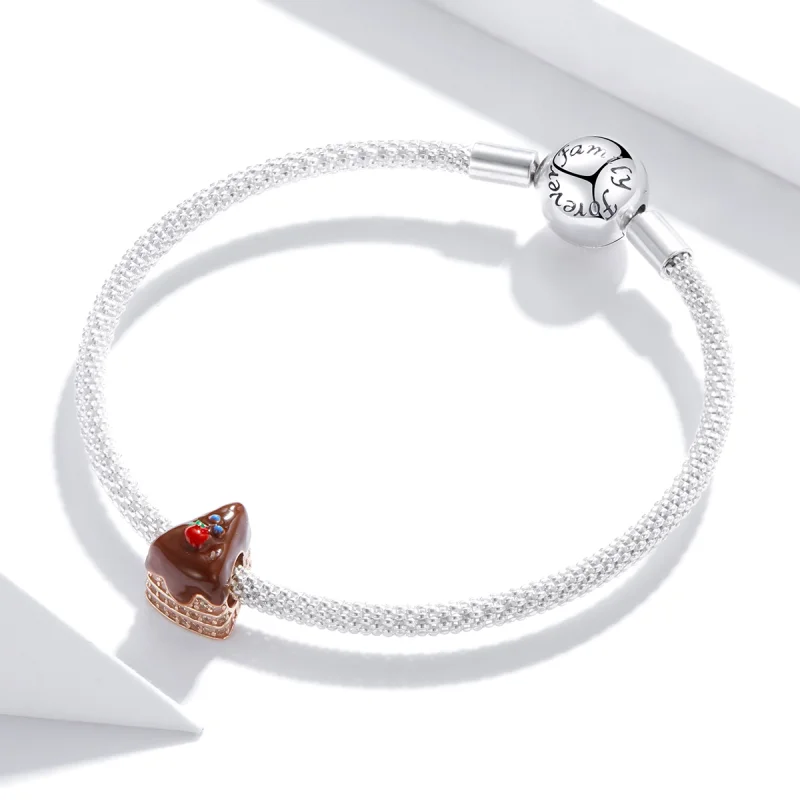 (afbeelding voor) Pandora Style Chocolade cake Bedel - BSC349 - Bekijken 3